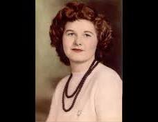 Vintage portrait of a woman with curly hair