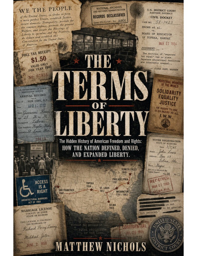 Book cover collage of U.S. civil rights documents